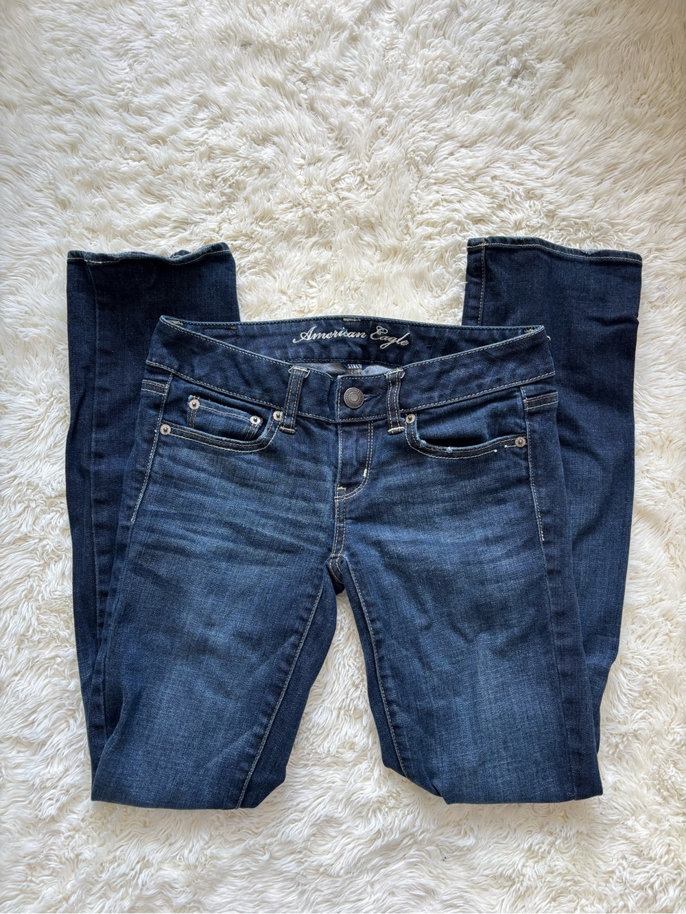 American Eagle Outfitters Navy Blue Skinny Jeans